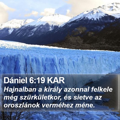 Dániel 6:19 KAR Bible Verse Image