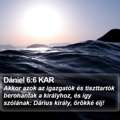 Dániel 6:6 KAR Bible Verse Image