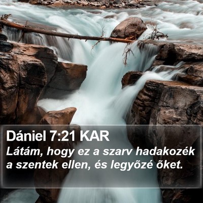 Dániel 7:21 KAR Bible Verse Image