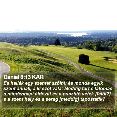 Dániel 8:13 KAR Bible Verse Image