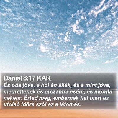 Dániel 8:17 KAR Bible Verse Image