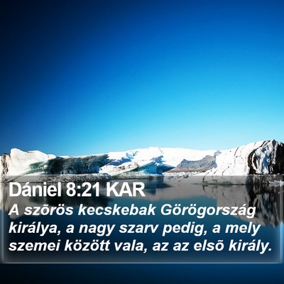 Dániel 8:21 KAR Bible Verse Image