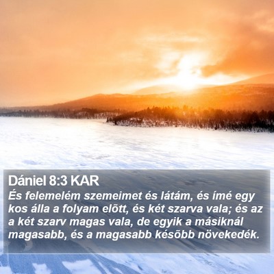 Dániel 8:3 KAR Bible Verse Image