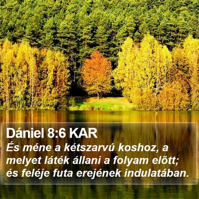 Dániel 8:6 KAR Bible Verse Image