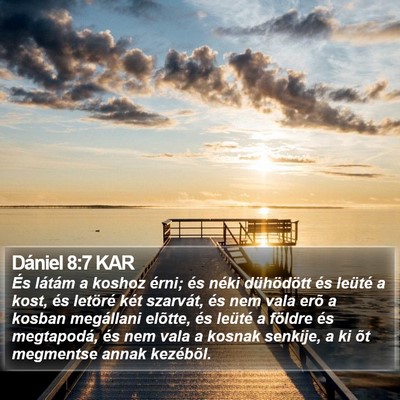 Dániel 8:7 KAR Bible Verse Image