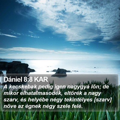 Dániel 8:8 KAR Bible Verse Image