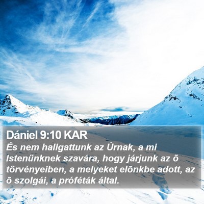 Dániel 9:10 KAR Bible Verse Image
