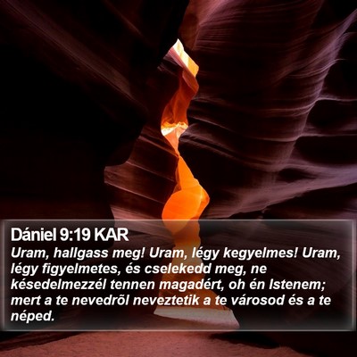 Dániel 9:19 KAR Bible Verse Image