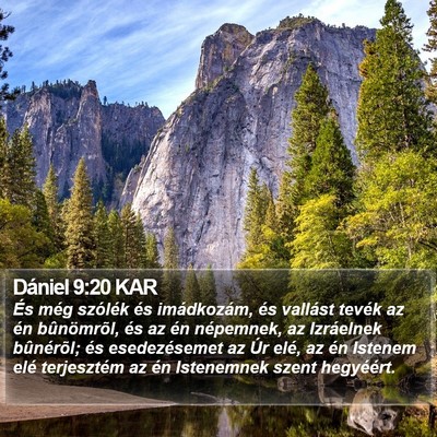 Dániel 9:20 KAR Bible Verse Image