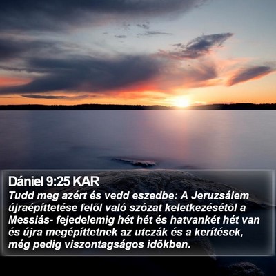 Dániel 9:25 KAR Bible Verse Image