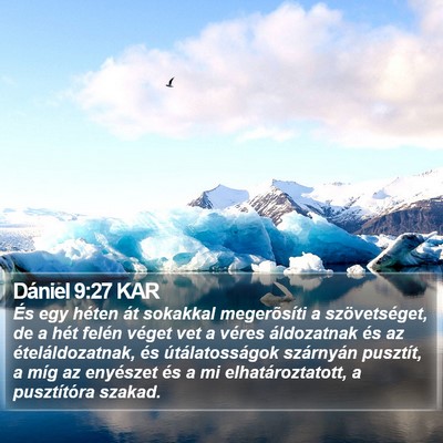 Dániel 9:27 KAR Bible Verse Image