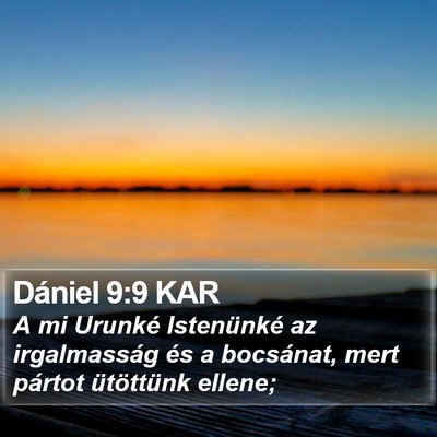 Dániel 9:9 KAR Bible Verse Image