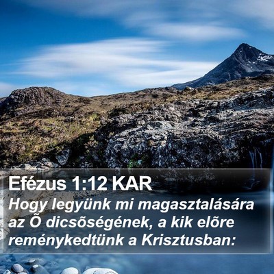 Efézus 1:12 KAR Bible Verse Image