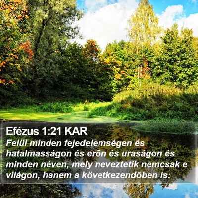Efézus 1:21 KAR Bible Verse Image