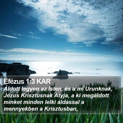 Efézus 1:3 KAR Bible Verse Image