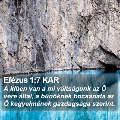 Efézus 1:7 KAR Bible Verse Image