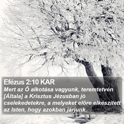 Efézus 2:10 KAR Bible Verse Image