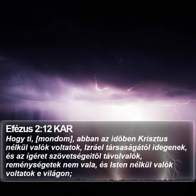 Efézus 2:12 KAR Bible Verse Image