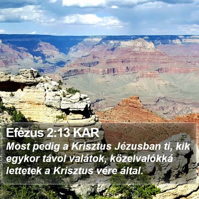 Efézus 2:13 KAR Bible Verse Image