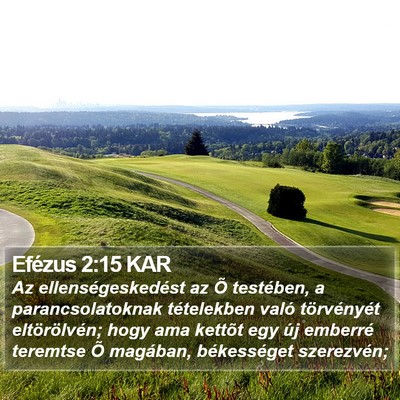 Efézus 2:15 KAR Bible Verse Image