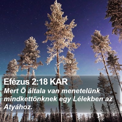 Efézus 2:18 KAR Bible Verse Image