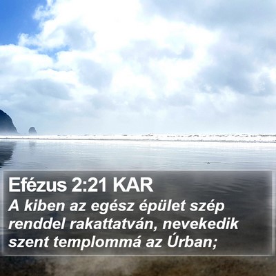 Efézus 2:21 KAR Bible Verse Image