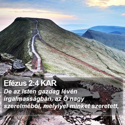 Efézus 2:4 KAR Bible Verse Image