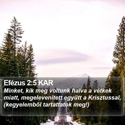 Efézus 2:5 KAR Bible Verse Image
