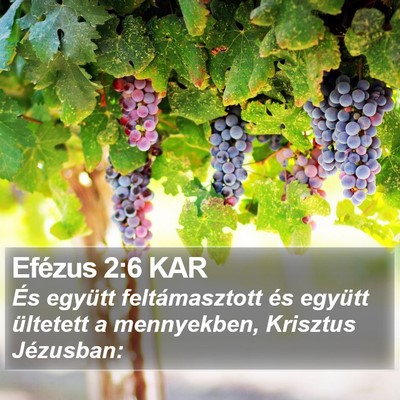 Efézus 2:6 KAR Bible Verse Image