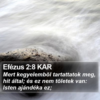 Efézus 2:8 KAR Bible Verse Image