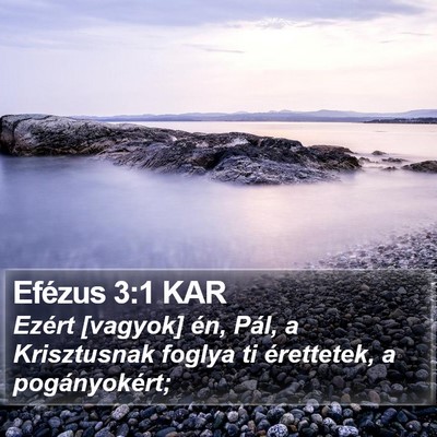Efézus 3:1 KAR Bible Verse Image