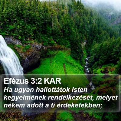 Efézus 3:2 KAR Bible Verse Image