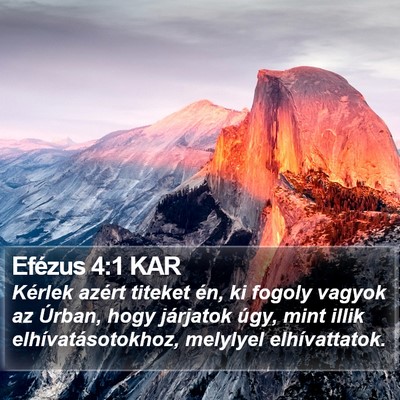 Efézus 4:1 KAR Bible Verse Image