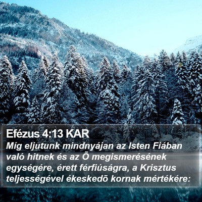 Efézus 4:13 KAR Bible Verse Image
