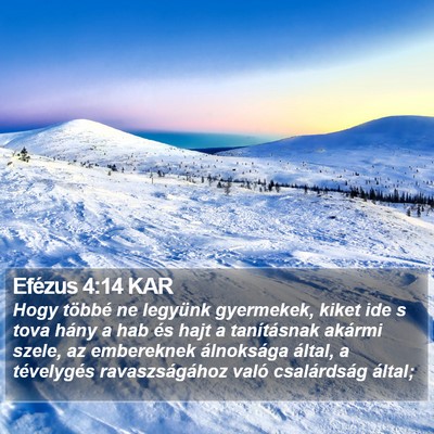 Efézus 4:14 KAR Bible Verse Image