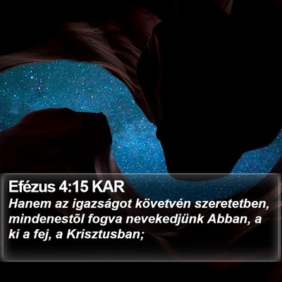 Efézus 4:15 KAR Bible Verse Image