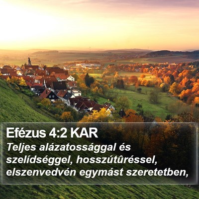Efézus 4:2 KAR Bible Verse Image