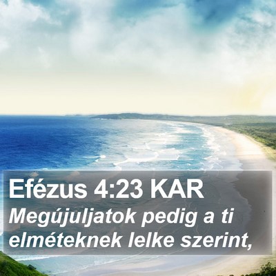 Efézus 4:23 KAR Bible Verse Image