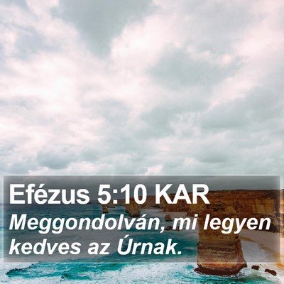 Efézus 5:10 KAR Bible Verse Image