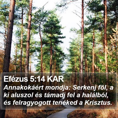 Efézus 5:14 KAR Bible Verse Image