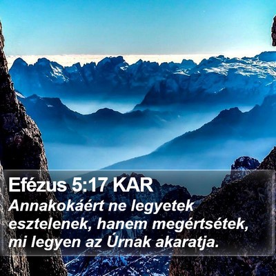 Efézus 5:17 KAR Bible Verse Image