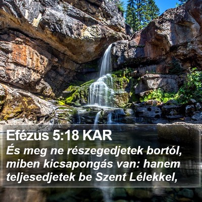 Efézus 5:18 KAR Bible Verse Image