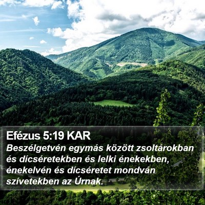 Efézus 5:19 KAR Bible Verse Image