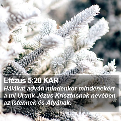 Efézus 5:20 KAR Bible Verse Image