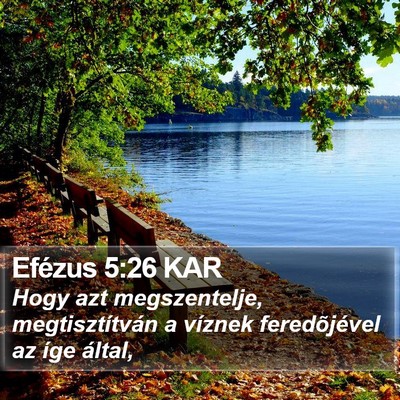 Efézus 5:26 KAR Bible Verse Image