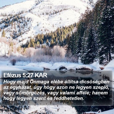 Efézus 5:27 KAR Bible Verse Image