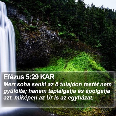 Efézus 5:29 KAR Bible Verse Image