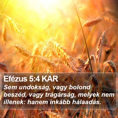 Efézus 5:4 KAR Bible Verse Image