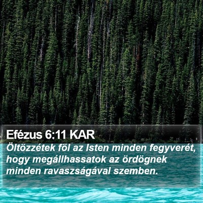Efézus 6:11 KAR Bible Verse Image