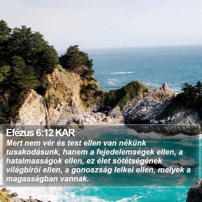 Efézus 6:12 KAR Bible Verse Image
